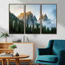 Wilderness Wall Art Canvas Print – Misty Forest Nature