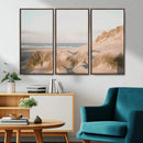 Beach Landscape Wall Art Canvas Print – Framed Sand Dune