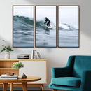 Surfer on Wave Wall Art Canvas Print – Framed Ocean by MyGreatCanvas | Canvas Wall Art Prints | Photo Prints & Wall Decor