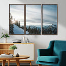 Snowy Mountains Wall Art Canvas Print – Framed Alpine by MyGreatCanvas | Canvas Wall Art Prints | Photo Prints & Wall Decor