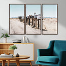Desert Mailboxes Canvas Print – Framed Minimal Western by MyGreatCanvas | Canvas Wall Art Prints | Photo Prints & Wall Decor