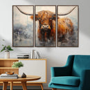 Scottish Highland Wall Art Canvas Print, Framed Longhorn Art by MyGreatCanvas | Canvas Wall Art Prints | Photo Prints & Wall Decor