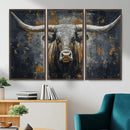 Rustic Bull Wall Art Canvas Print, Longhorn Wall Decor for by MyGreatCanvas | Canvas Wall Art Prints | Photo Prints & Wall Decor