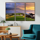 Pebble Beach Golf Wall Art Canvas Print – Iconic Coastal by MyGreatCanvas | Canvas Wall Art Prints | Photo Prints & Wall Decor