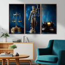 Lady Justice Wall Art Canvas Print – Elegant Gold Legal by MyGreatCanvas | Canvas Wall Art Prints | Photo Prints & Wall Decor