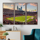 Chicago Bears Soldiers Field Wall Art Canvas Print – Framed