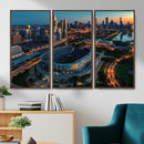 Chicago Bears Soldiers Field Wall Art Canvas Print – Framed