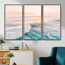 Sunset Surfing Wall Art Canvas Print, Ocean Wave Surfer with by MyGreatCanvas | Canvas Wall Art Prints | Photo Prints & Wall Decor