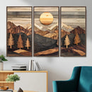 Wood Mountain Wall Art Canvas Print – Layered Forest and by MyGreatCanvas | Canvas Wall Art Prints | Photo Prints & Wall Decor