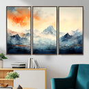 Warm Clouds Abstract Mountain Wall Art, Modern Landscape by MyGreatCanvas | Canvas Wall Art Prints | Photo Prints & Wall Decor