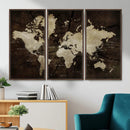 Vibrant Watercolor World Map Wall Art – Stunning Multicolor by MyGreatCanvas | Canvas Wall Art Prints | Photo Prints & Wall Decor