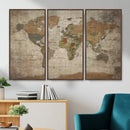 World Map Canvas Print – Framed Travel Map Wall Art for by MyGreatCanvas | Canvas Wall Art Prints | Photo Prints & Wall Decor