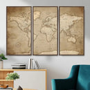 Colorful Watercolor World Map Canvas Wall Art – Framed by MyGreatCanvas | Canvas Wall Art Prints | Photo Prints & Wall Decor