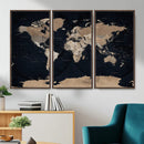 Grunge Wall Art World Map Canvas Print by MyGreatCanvas | Canvas Wall Art Prints | Photo Prints & Wall Decor