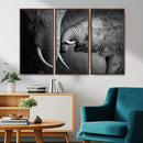 Elephant Family Wall Art Canvas, Framed Elephant Family by MyGreatCanvas | Canvas Wall Art Prints | Photo Prints & Wall Decor