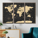 World Map Canvas Print – Detailed Map of the World Wall Art by MyGreatCanvas | Canvas Wall Art Prints | Photo Prints & Wall Decor