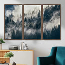 Foggy Mountain Forest Canvas Print, Misty Pine Trees Nature by MyGreatCanvas | Canvas Wall Art Prints | Photo Prints & Wall Decor