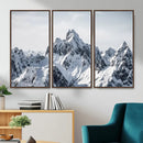 Snowy Mountain Range Canvas Print, Alpine Peaks Landscape by MyGreatCanvas | Canvas Wall Art Prints | Photo Prints & Wall Decor
