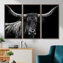 Vintage Texas Longhorn Bull Wall Art Canvas Print, Texas Cow by MyGreatCanvas | Canvas Wall Art Prints | Photo Prints & Wall Decor