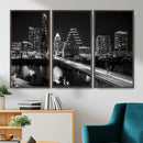 Austin Skyline Wall Art Canvas Print, Austin Downtown Night by MyGreatCanvas | Canvas Wall Art Prints | Photo Prints & Wall Decor