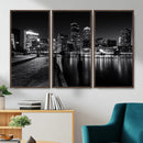 Boston Wall Art Canvas Print, Boston City Downtown Night by MyGreatCanvas | Canvas Wall Art Prints | Photo Prints & Wall Decor