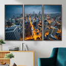 Chicago Wall Art Canvas Print - Chicago City Downtown Night by MyGreatCanvas | Canvas Wall Art Prints | Photo Prints & Wall Decor