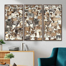 Abstract Longhorn Wall Art Canvas Print - Cow Animal Drawing by MyGreatCanvas | Canvas Wall Art Prints | Photo Prints & Wall Decor