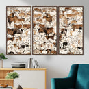 Large Longhorn Wall Art Canvas Print - Abstract Cow Animal by MyGreatCanvas | Canvas Wall Art Prints | Photo Prints & Wall Decor