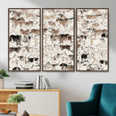 Abstract Texas Cow Canvas Print for Cabin and Western Home by MyGreatCanvas | Canvas Wall Art Prints | Photo Prints & Wall Decor