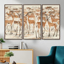 Gazelle Wall Art Canvas Print - Abstract Antelope Wall Art by MyGreatCanvas | Canvas Wall Art Prints | Photo Prints & Wall Decor