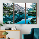 Alpine Mountain Lake Wall Art Canvas Print – Turquoise by MyGreatCanvas | Canvas Wall Art Prints | Photo Prints & Wall Decor