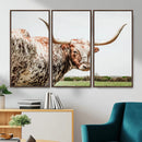 Texas Catle Longhorn Wall Art Canvas Print for Farmhouse by MyGreatCanvas | Canvas Wall Art Prints | Photo Prints & Wall Decor
