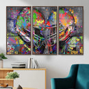 Graffiti Football Helmets Wall Art Canvas Print, Urban by MyGreatCanvas | Canvas Wall Art Prints | Photo Prints & Wall Decor