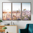 Lavender Field Wall Art Canvas Print, Butterfly Floral by MyGreatCanvas | Canvas Wall Art Prints | Photo Prints & Wall Decor