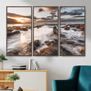 Rocky Coast Ocean Sunset Wall Art Canvas Print, Dramatic by MyGreatCanvas | Canvas Wall Art Prints | Photo Prints & Wall Decor