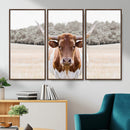 Texas Longhorn Bull Wall Art Canvas Print, Rustic Western by MyGreatCanvas | Canvas Wall Art Prints | Photo Prints & Wall Decor