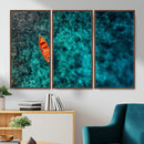 Turquoise Ocean Boat Wall Art Canvas Print by MyGreatCanvas | Canvas Wall Art Prints | Photo Prints & Wall Decor