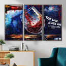 Red Wine Splash Abstract Wall Art Canvas Print, Modern Wine by MyGreatCanvas | Canvas Wall Art Prints | Photo Prints & Wall Decor
