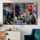 Graffiti Baseball Player Street Art Wall Art Canvas Print by MyGreatCanvas | Canvas Wall Art Prints | Photo Prints & Wall Decor