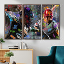 Graffiti Baseball Player Street Art Wall Art Canvas Print