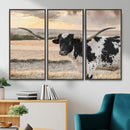 Texas Longhorn Bull Rustic Wall Art Canvas Print by MyGreatCanvas | Canvas Wall Art Prints | Photo Prints & Wall Decor