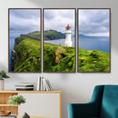 Cliffside Lighthouse Wall Art Canvas Print – Coastal by MyGreatCanvas | Canvas Wall Art Prints | Photo Prints & Wall Decor