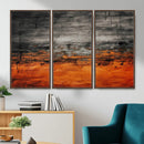 Black Orange Abstract Wall Art Canvas Print Modern Textured by MyGreatCanvas | Canvas Wall Art Prints | Photo Prints & Wall Decor
