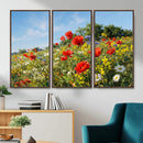 Wildflower Meadow Wall Art Canvas Print – Colorful Poppy and by MyGreatCanvas | Canvas Wall Art Prints | Photo Prints & Wall Decor