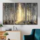 Abstract Birch Forest Wall Art Canvas Print – Modern Gold by MyGreatCanvas | Canvas Wall Art Prints | Photo Prints & Wall Decor