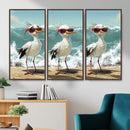 Funny Seagull Wall Art Canvas Print Beach Birds With by MyGreatCanvas | Canvas Wall Art Prints | Photo Prints & Wall Decor