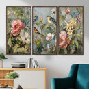 Vintage Birds and Flowers Wall Art Canvas Print, Botanical by MyGreatCanvas | Canvas Wall Art Prints | Photo Prints & Wall Decor