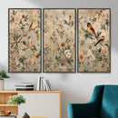 Vintage Birds and Flowers Wall Art Canvas Print, Botanical by MyGreatCanvas | Canvas Wall Art Prints | Photo Prints & Wall Decor