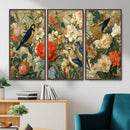 Vintage Birds and Flowers Wall Art Canvas Print, Botanical by MyGreatCanvas | Canvas Wall Art Prints | Photo Prints & Wall Decor