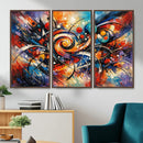 Geometric Abstract Wall Art Canvas Print, Orange Blue by MyGreatCanvas | Canvas Wall Art Prints | Photo Prints & Wall Decor